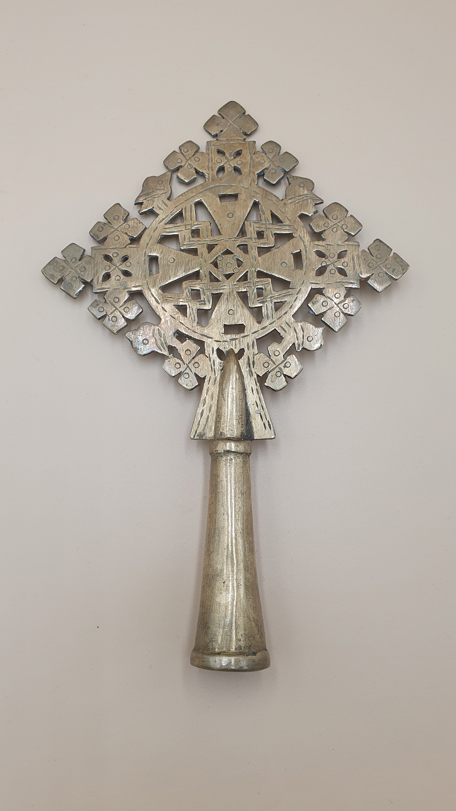 Ethiopian Coptic Brass Processional Cross