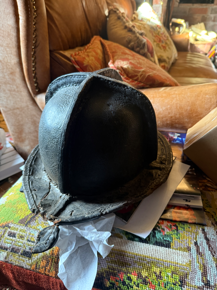 Extremely Rare Mid / Late 17th Century English Fire Helmet