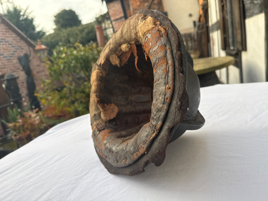 Extremely Rare Mid / Late 17th Century English Fire Helmet