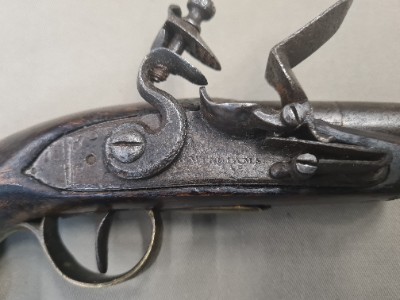Flintlock Cannon Barrelled Pistol By Williams, London