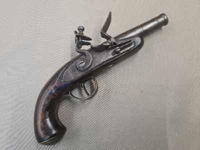 Flintlock Cannon Barrelled Pistol By Williams, London