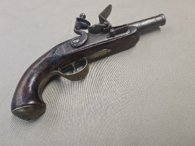 Flintlock Cannon Barrelled Pistol By Williams, London
