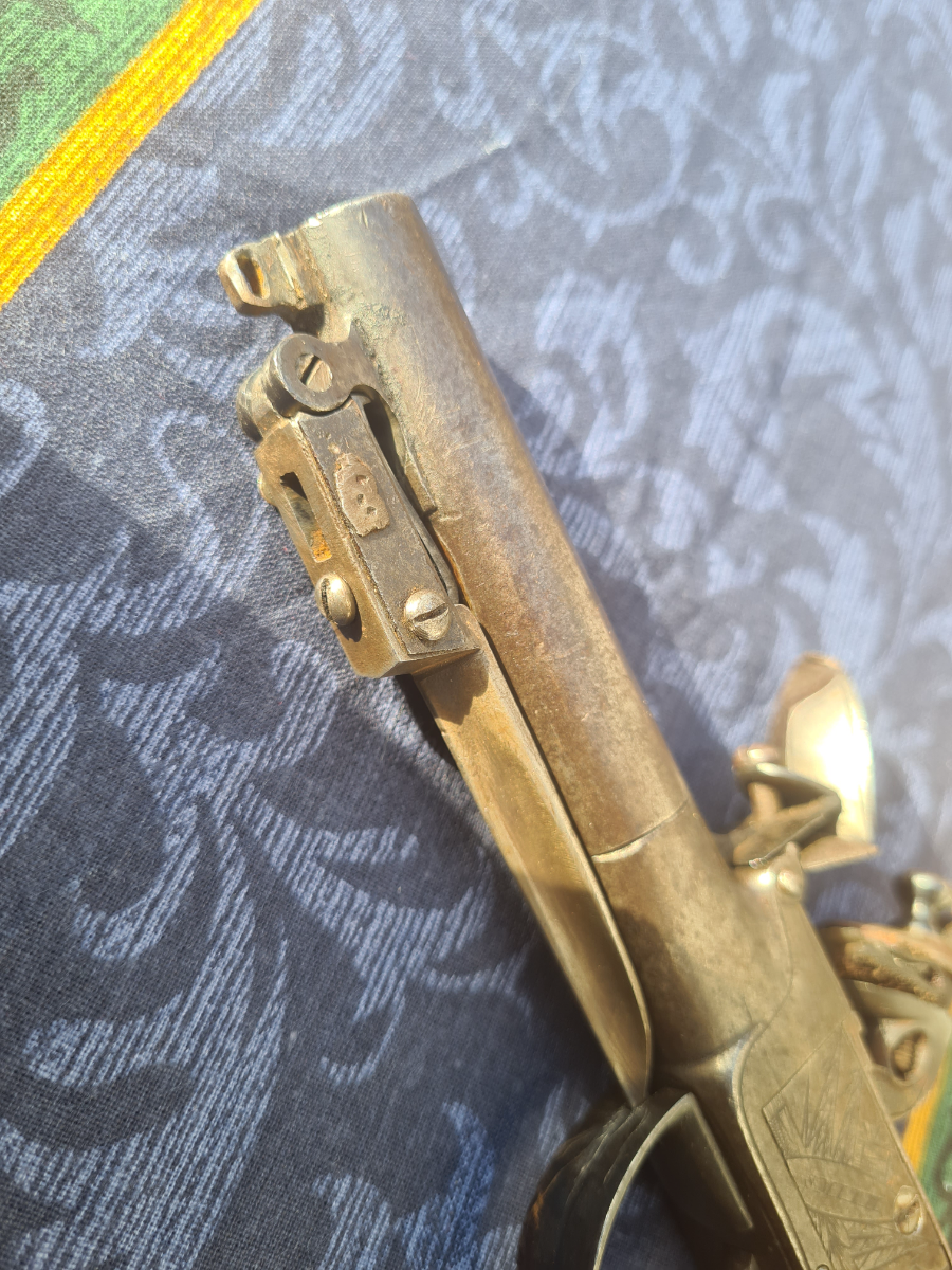 Explore our collection of antique firearms, including the historic flintlock 44 bore muff pistol by Smith of London, circa 1790. Shop now!