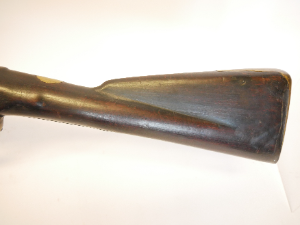 A lovely Flintlock volunteer Brown Bess musket by Sargant and Son with bayonet, 39inch barrel with Birmingham proof marks, full length stock with brass furniture, together with a socket bayonet and a reproduction leather sling.

Dimensions: 135cm long.