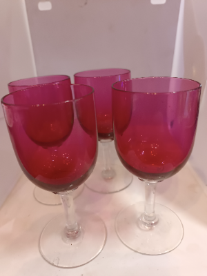Four Late Victorian Drinking Glasses