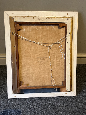 Framed Original Signed Oil Portrait Painting On Canvas 1967 By Robert Swan HELGA