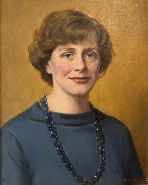 Framed Original Signed Oil Portrait Painting On Canvas 1967 By Robert Swan HELGA