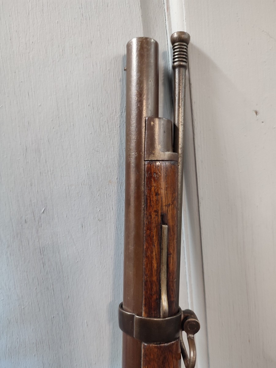 Discover our authentic Model 1822T Infantry Musket - a piece of antique French military history, converted from flintlocks. Order now for a unique collector's item.