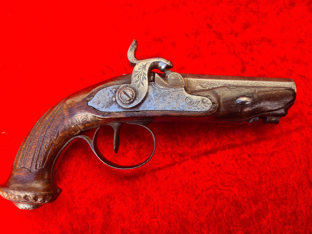 French Percussion Pistol, Maker Unknown