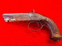 French Percussion Pistol, Maker Unknown