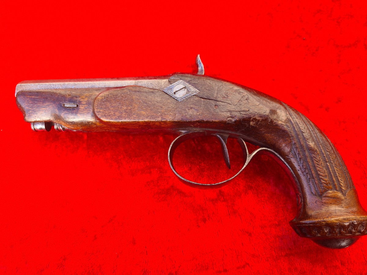 French Percussion Pistol, Maker Unknown