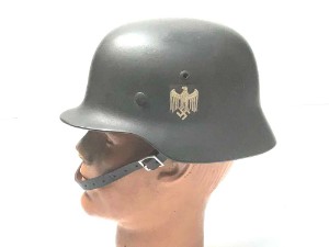 100% helmet liner superb, sized 64, note very faint factory stamp, chin strap in excellent condition and dated for 1939 decals original and in very good condition purchased from Russian trader who stated from Stalingrad way back in 1980's.Time to sell.