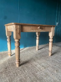 Genuine Antique Victorian Solid Pine Kitchen Dining Prep Table Seats 4 People GC