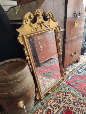 George II Style Gilt Wall Mirror