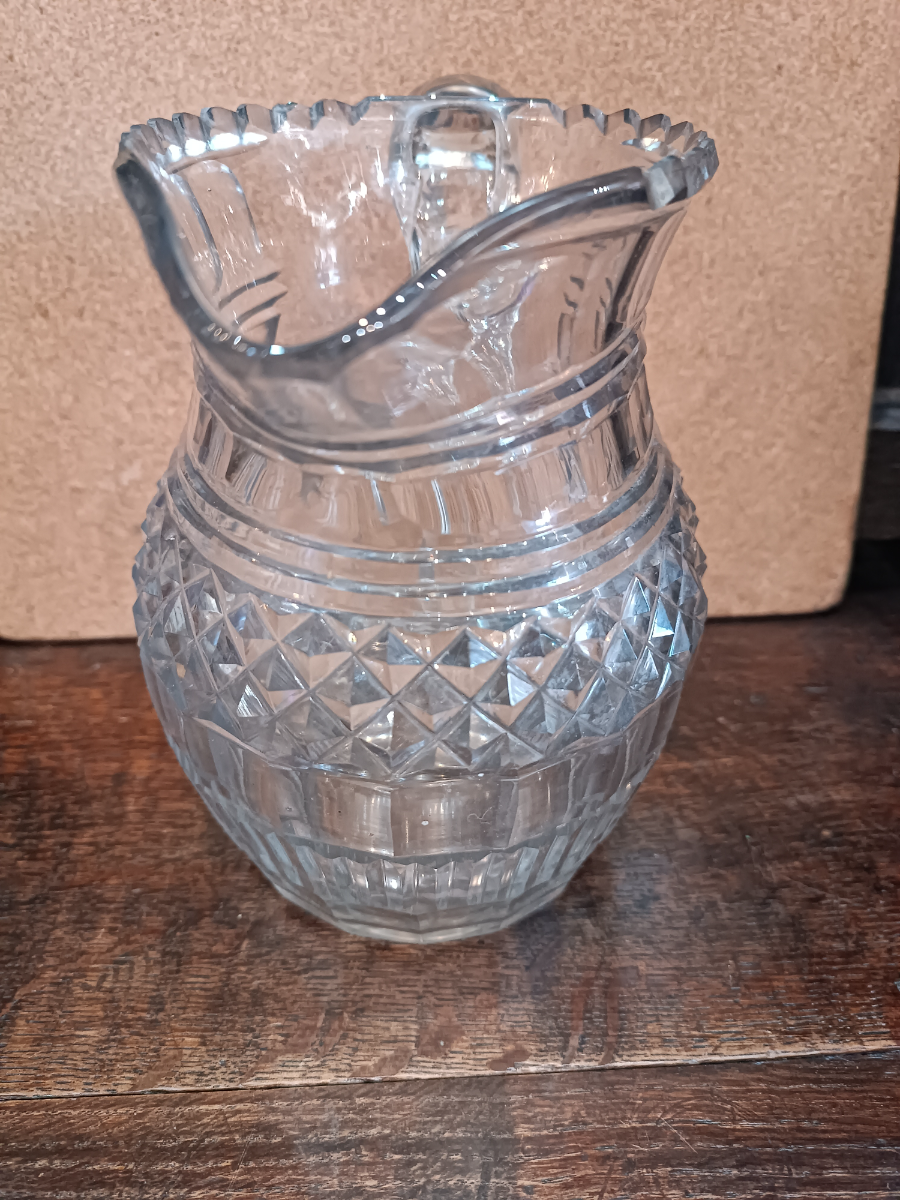 Georgian Cut Glass Water Jug, Circa1820