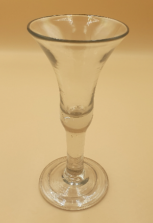Georgian Drinking Glass, Wide Folded Foot