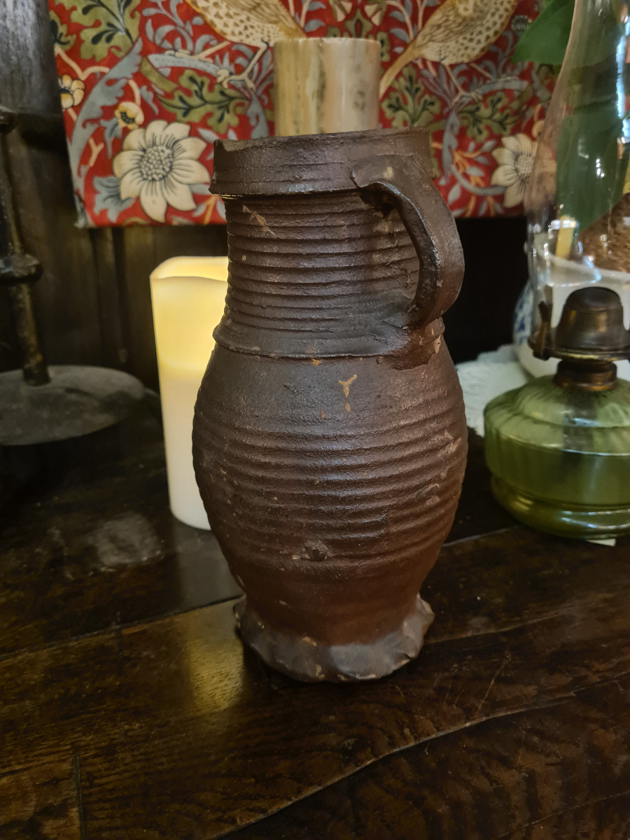 Explore our range of 15th/16th-century German glazed stoneware jugs. Found a perfect piece with authentic museum marks. Shop now to enrich your antique collection.