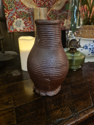 Discover our unique 15th/16th-century German glazed stoneware jug. Repaired and kept in good condition. Once a proud part of Boothmans' collection. Don't wait, own this historic treasure today!