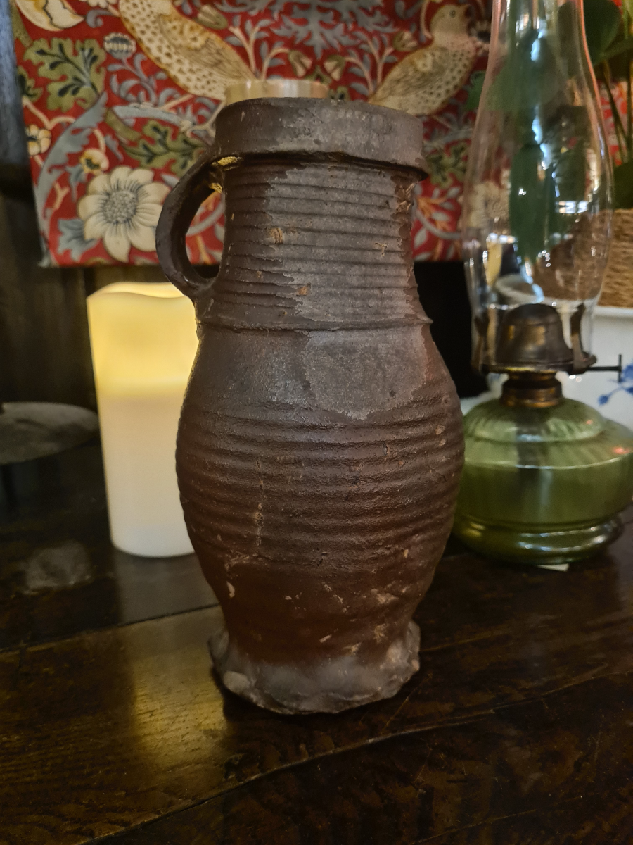 Explore our range of 15th/16th-century German glazed stoneware jugs. Found a perfect piece with authentic museum marks. Shop now to enrich your antique collection.