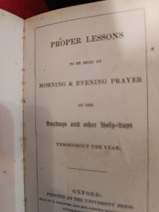 A set of 2 x common prayer books in case.  The first one is common prayer and the administration of The sacaments and other rites and ceremonies of the church, dated 1848.  The other is the proper lessons to be read at morning & evening prayer, dated 1849. Size of the case 11 cm long x 8 cm wide x  6 cm deep.