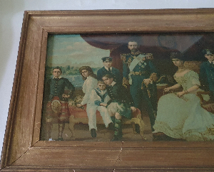 Explore our Antique Royal Family Print featuring King George V & Queen Mary. Add historical charm with this rare collectible. Shop now!