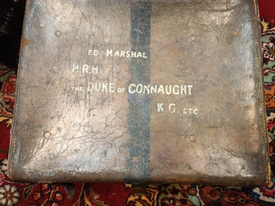 Discover the intriguing antique travelling case belonging to HRH The Duke of Connaught, Queen Victoria's youngest son. Explore its unique specifications and don't miss this piece of royal history!