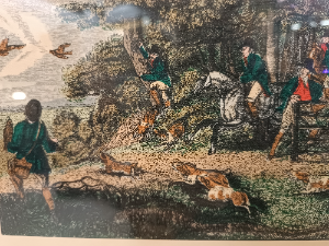 Explore our collection of hand-printed silk pictures like the "Pheasant Hawking" by Langley Ltd, 1959. Shop now, reveal a world of elegance at home. Size 27 x 22 cm.