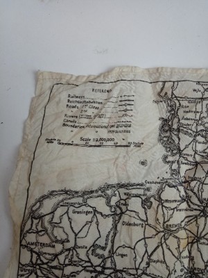 Handkerchief Sized Escape Map Of Germany