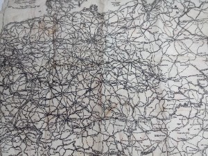 Handkerchief Sized Escape Map Of Germany