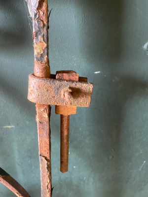 Heavy Victorian Antique Blacksmith Hand Made Wrought Iron Pedestrian Garden Gate