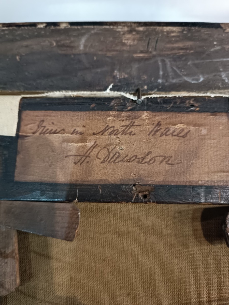 Discover captivating artistry with Henry Dawson's oil canvas "River In North Wales". Explore this unique British landscape masterpiece, handpicked for your collection. Book a viewing now!