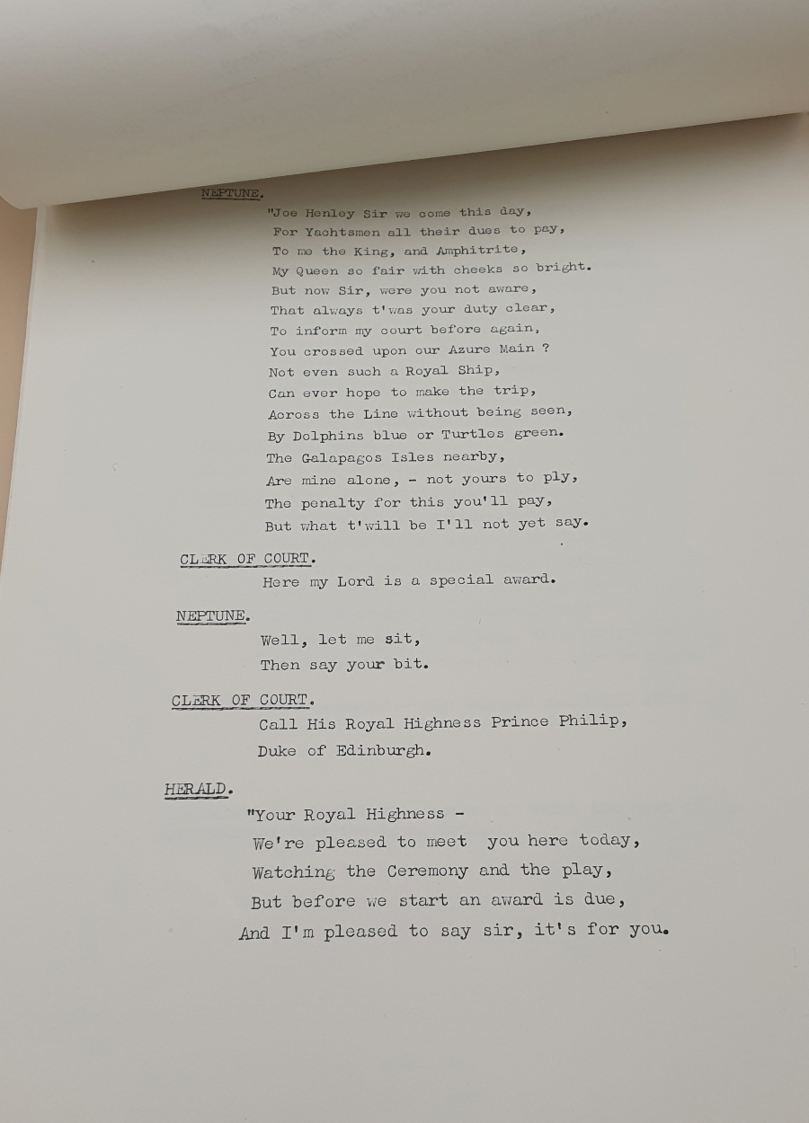 Discover rare vintage 'The Crossing The Line' ceremony scripts from the HMY Britannia, 1964. Cherish history! Shop now.