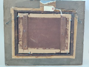 Discover our stunning Oil on Board - Huntsman Resting by the Fire. Intricate detail and harmonious colors in a 27x35cm format. Buy yours today!