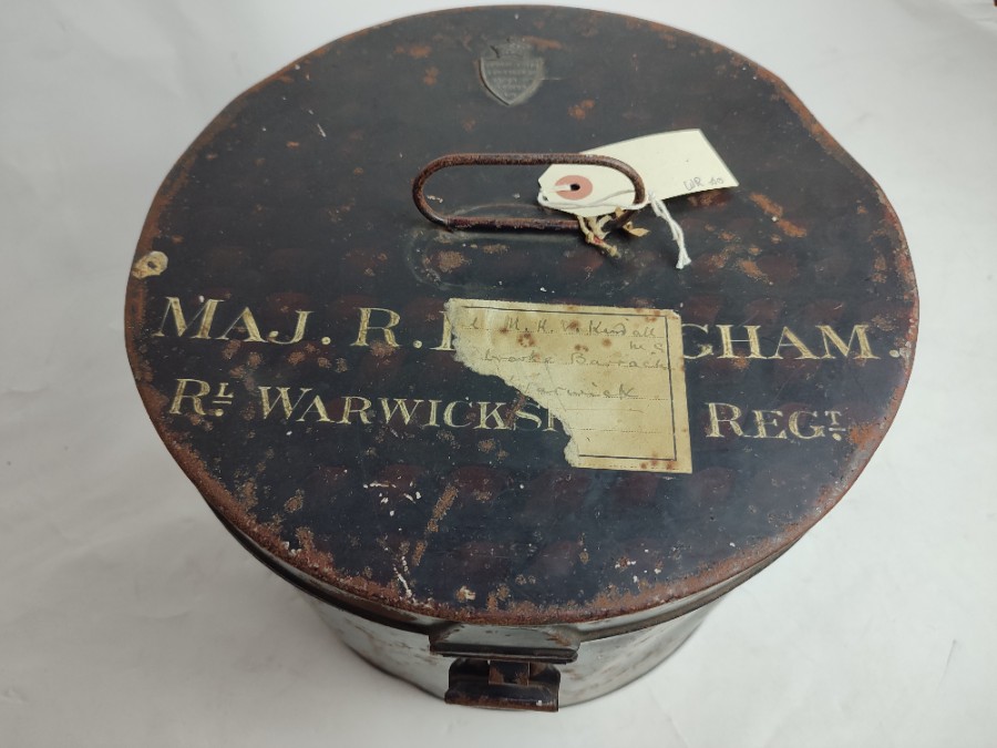Shop our collection of historical military products. Own a piece of history with a tin helmet once used by Major M H V Kendall. Discover, learn, and buy today!
