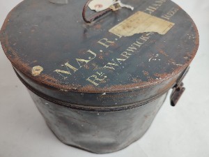 Helmet Tin Named to General Sir Robert Dundas Whigham.