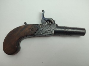 Percussion Muff Pistol by John of Newscastle.