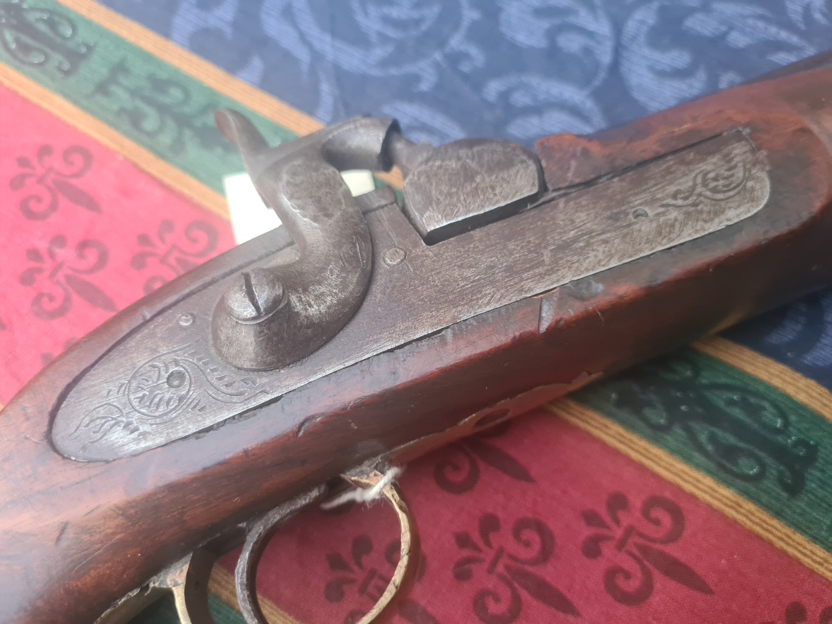 Indian Mutiny Percussion Pistol.