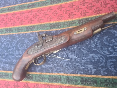 Indian Mutiny Percussion Pistol.