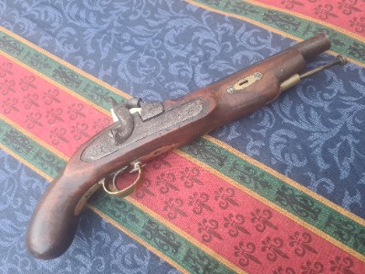 Indian Mutiny Percussion Pistol.