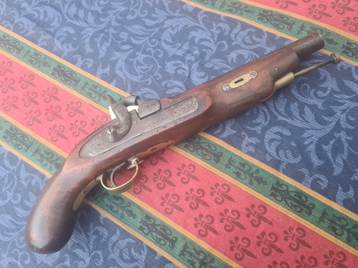 Indian Mutiny Percussion Pistol.