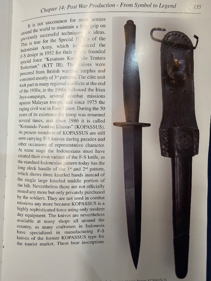 Indonesian Special Forces Commando Knife