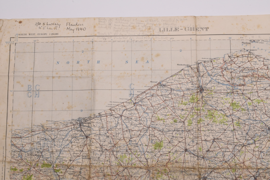 Interesting WW2 Grouping, Capt. Livesey, Incl. Medals, Sword, Hat, Maps And Insignia