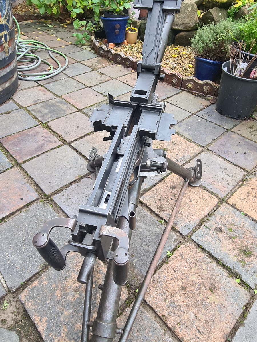 Italian 8mm Breda M37 Machine Gun And Tripod
