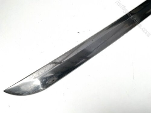Japanese high quality Naval sword. Family silver crest emblem Kamon potentially linked to Higashikuni - no- miya branch of the Imperial Family. The signed tang sword in 2ww mounts blades exceptional and in reasonable Japanese polish has one nick to cutting edge see pictures, total length of  98 cm width 7cm depth 6 cm, reference 8.  Tel: +44 7505 165 843 We accept online payments for all our items listed: Bank transfer cash on collection or if wishing over the phone using your debit or credit cards, also doing layby payments plan, or email giving your address details & contact number and we shall send you your items invoice to make payment with your card. Send your request to - john.strong2@gmail.com