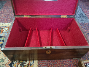 Explore our extensive collection of mid-20th century mahogany card and pistol cases. Perfectly sized, with ample space for your revolver and cards. Shop now and own a piece of history!