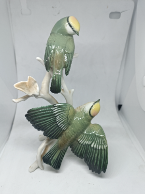 Karl Ens Porcelain Model Of Golden-Crowned Kinglets