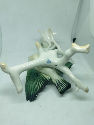 Explore our collection of unique German porcelain featuring a magnificent ceramic model of two Golden-Crowned Kinglets, circa 1869-1990. Discover the high-quality craftsmanship and fine details today.