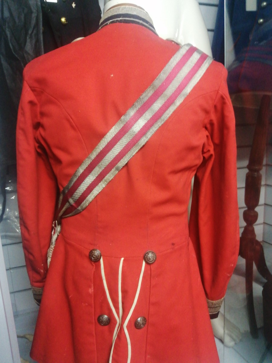 Shop now for exclusive Kings Liverpool Regiment officers' tunic, sash from 1890. Grab this well-preserved piece of history today. Perfect for military memorabilia enthusiasts!