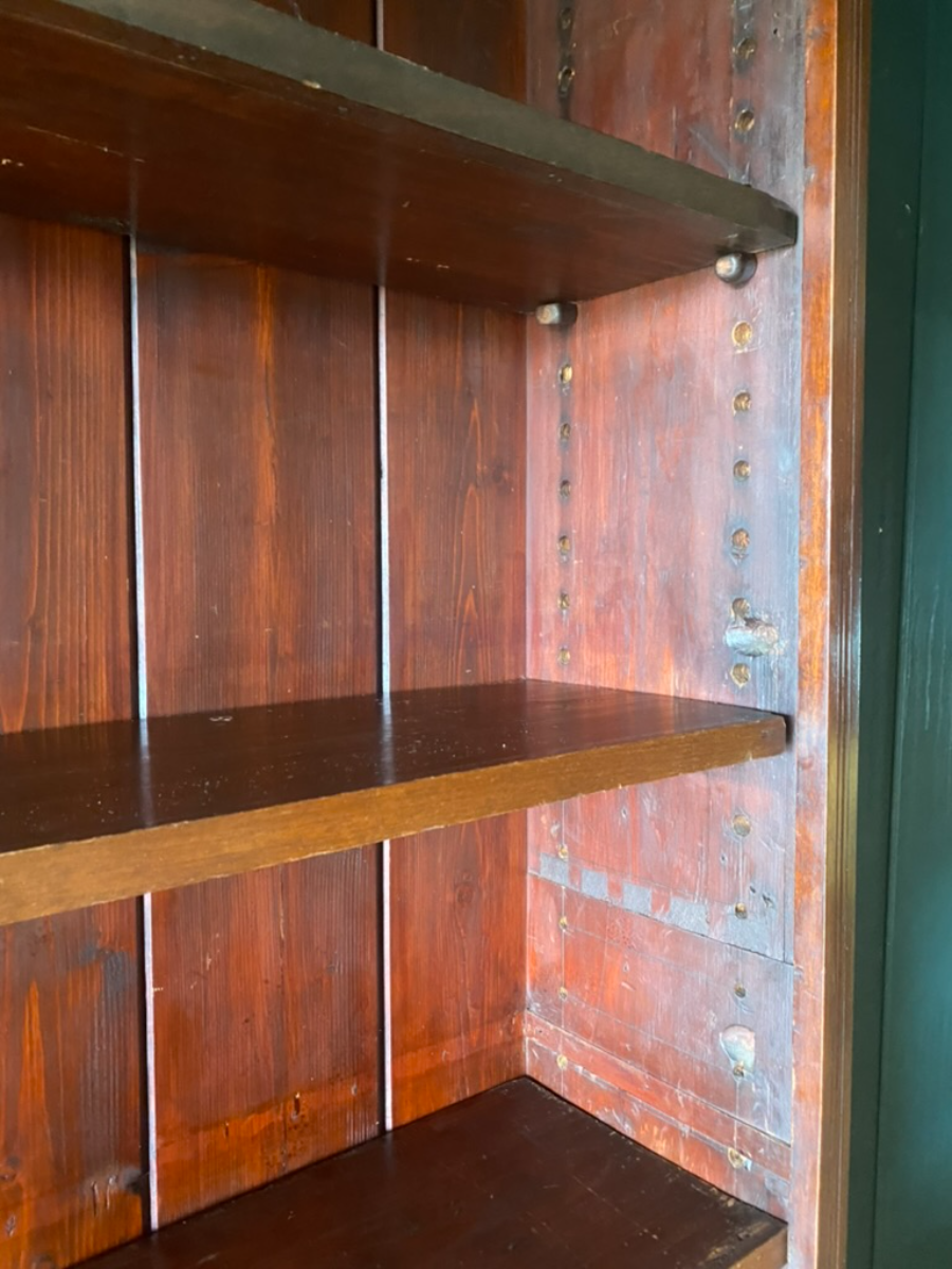 Large Antique 19th C. Victorian Mahogany Library Bookcase Display Cabinet