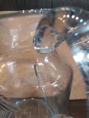 Large Georgian Cut Glass Water Jug, Circa 1820